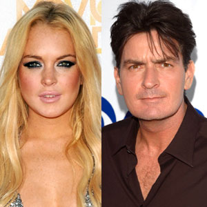 Lindsay Lohan, Charlie Sheen Lindsay Lohan, Charlie Sheen